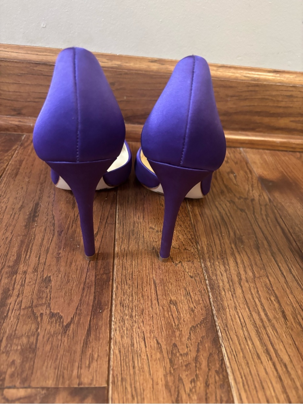 Jessica Simpson Violet Satin Pointed-Toe Pumps - Picture 3 of 4